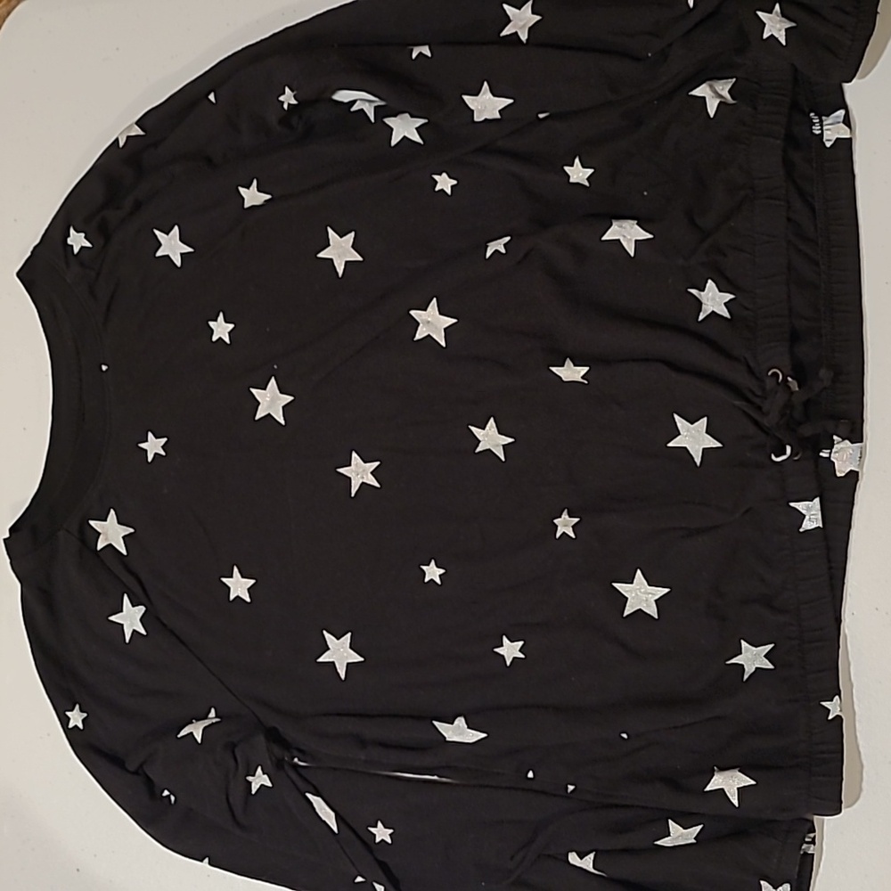 Black shirt with stars